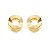 Brinco argola frontal ouro semijoia BZ21225AU - Imagem 1