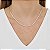 Colar choker zircônia baguete ouro semijoia 1485 - Imagem 2