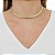 Colar aro choker metal ouro semijoia 7299 - Imagem 2