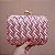 Clutch cetim entrelaçado rosa SW-0033 - Imagem 1