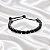 Pulseira Gravatinha Zircônia Black Ródio Negro Semijoia - Imagem 1