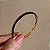 Bracelete esmaltado preto zircônia ouro semijoia - Imagem 3