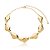 Colar choker orgânico ouro semijoia CZ21459AU - Imagem 1