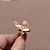 Anel ajustável ondas metal martelado ouro semijoia - Imagem 2