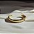 Bracelete orgânico curvado ouro semijoia - Imagem 3