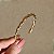 Bracelete aro torcido ouro semijoia - Imagem 1