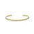 Bracelete aro martelado ouro semijoia - Imagem 4