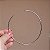 Colar aro choker martelado ródio semijoia - Imagem 3
