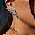 Brinco ear cuff asas zircônia ródio semijoia - Imagem 2