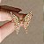 Brinco ear cuff asas zircônia colorida ouro semijoia - Imagem 1