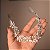 Tiara coroa noiva folhas cristais prateado 3834401 - Imagem 4