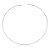 Colar aro choker canutilhos ródio semijoia 9791 - Imagem 1