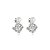 Brinco ear hook zircônias pérolas ródio semijoia BA-5080 - Imagem 1
