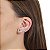 Brinco ear cuff asas zircônias coloridas ouro semijoia HY 569 - Imagem 2