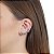 Brinco ear cuff zircônias coloridas ouro semijoia HY 568 - Imagem 2
