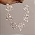 Tiara coroa noiva flores madrepérola cristais prateado - Imagem 1