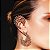 Brinco ear cuff Claudia Arbex encaixe cristais fumê ouro vintage - Imagem 2