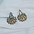 Brinco Claudia Arbex gota cristais fumê ouro vintage - Imagem 6
