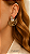 Brinco Claudia Arbex gota cristais fumê ouro vintage - Imagem 2