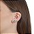 Brinco ear cuff cristais coloridos ouro semijoia - Imagem 2