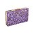Clutch retangular pedrarias roxo RY2206 - Imagem 1