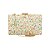 Clutch retangular pedrarias bege madrepérola RY2206 - Imagem 2