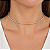 Colar Aro Choker Zircônia Ouro Semijoia 7763 - Imagem 2