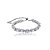 Pulseira gravatinha zircônia oval ródio  semijoia SL-1904109 - Imagem 1