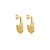 Brinco aros ouro semijoia BZ21601AU - Imagem 1