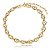 Colar elos ródio e ouro semijoia CZ21371AU - Imagem 1