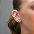Brinco ear cuff zircônia redonda ouro semijoia 23k03026 - Imagem 2