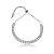 Pulseira gravatinha zircônia baguete cristal ródio semijoia PLC 326 - Imagem 1
