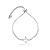Pulseira gravatinha zircônia gota ródio semijoia FZ 351 - Imagem 1