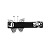 Presilha acetato preto marmorizado borboleta cristais branco - Imagem 5