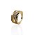 Anel trançado zircônia ouro semijoia JZ-230610 - Imagem 1