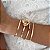 Bracelete elos ouro semijoia - Imagem 2