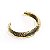 Bracelete metal martelado ouro semijoia - Imagem 3