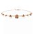 Colar choker aro flores ouro semijoia - Imagem 1