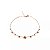 Colar choker aro flores ouro semijoia - Imagem 3
