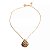 Colar gota metal amassado p ouro semijoia - Imagem 1