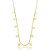 Colar curto penduricalhos borboletas ouro semijoia CZ21814AU - Imagem 1