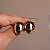 Brinco oval ouro semijoia BZ21852AU - Imagem 3