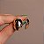 Brinco oval ouro semijoia BZ21852AU - Imagem 4
