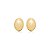 Brinco oval ouro semijoia BZ21852AU - Imagem 1