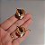 Brinco chapa gota ouro semijoia BZ21807AU - Imagem 5