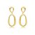 Brinco elos ouro semijoia BZ21885AU - Imagem 1