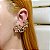 Brinco ear cuff galhos zircônia ouro semijoia - Imagem 2