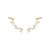 Brinco ear cuff zircônia ouro semijoia - Imagem 1