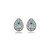 Brinco gota zircônia aqua marine ródio semijoia 013759 - Imagem 1