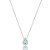 Colar gota zircônia aqua marine ródio semijoia 019354 - Imagem 1